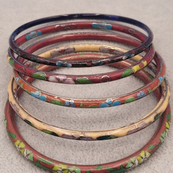 1 Cloisonne Enamel Bangle - Picture 8 of 9